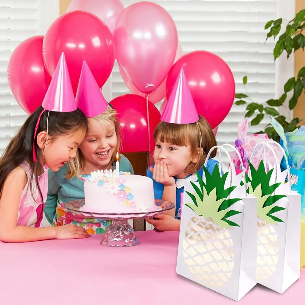 4 шт./компл. бумажный мешок с ананасом свадебный подарок сумка для покупок