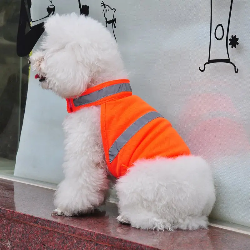 Светоотражающий Жилет для собаки флуоресцентная безопасная Одежда собак пальто