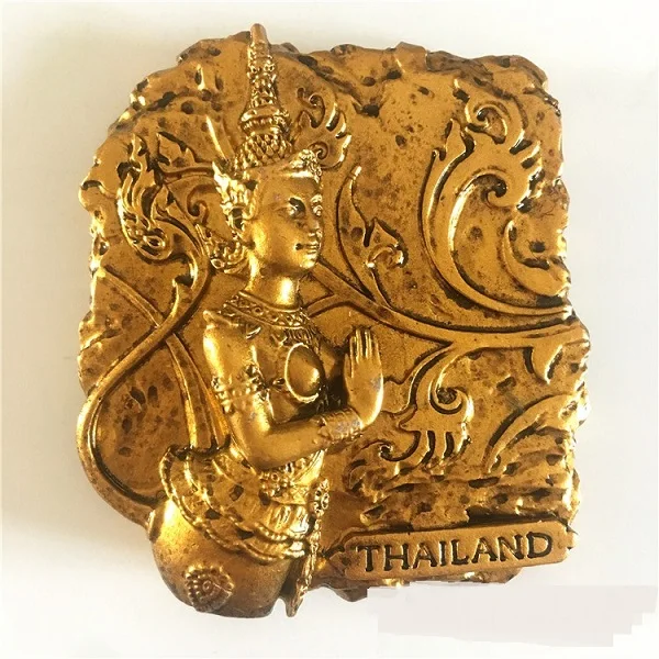 Домашний декор из Тайланда, памятная серия, сувенир для путешествий, 3D Смола, слон, чианг-маи, статуи храма, холодильник, магнитная наклейка - Цвет: Розовый