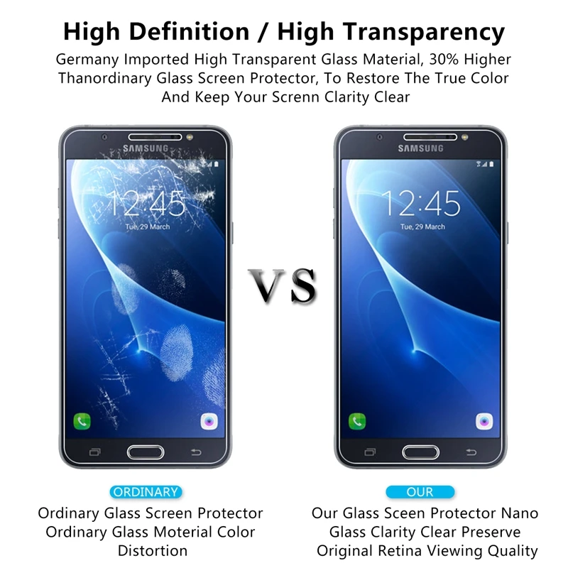 2.5D 0 26 мм 9H Премиум Закаленное стекло протектор экрана для Samsung Galaxy J7 2016 j710 J710F J710M