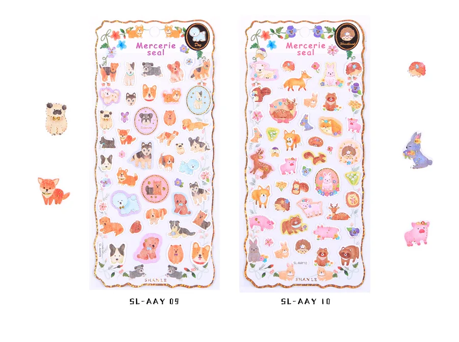 1 шт Kawaii канцелярские наклейки, декоративные наклейки для вышивания дневника планировщика, наклейки для скрапбукинга, поделки своими руками