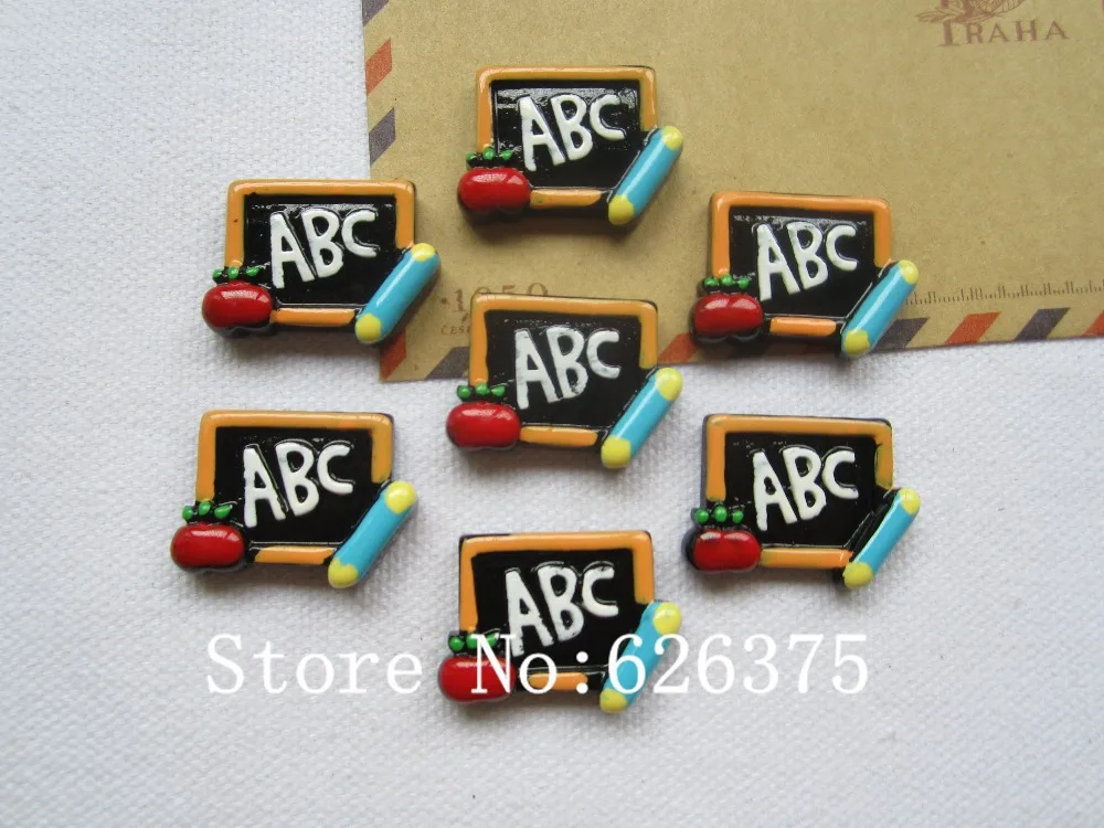 Рена! ABC буквы в доске для волос бант центр телефона Deco DIY (26*20 мм)|letter diy|letter h |