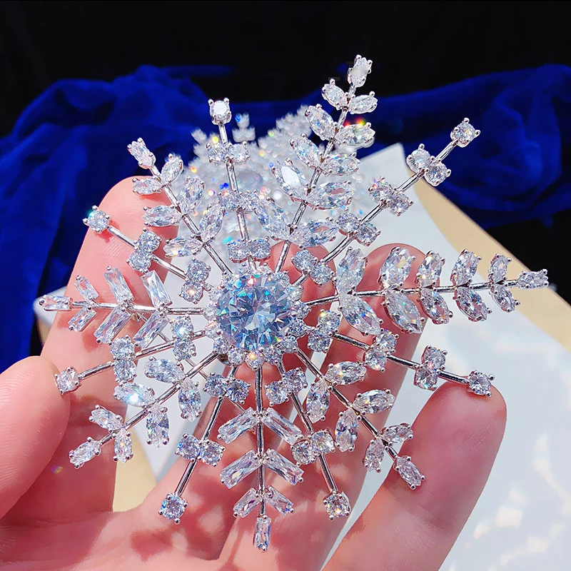 ASNORA Moda exquisita circon perla broche Pins Para trajes vestido Banquete de alta calidad nieve boda broches joyeria para las