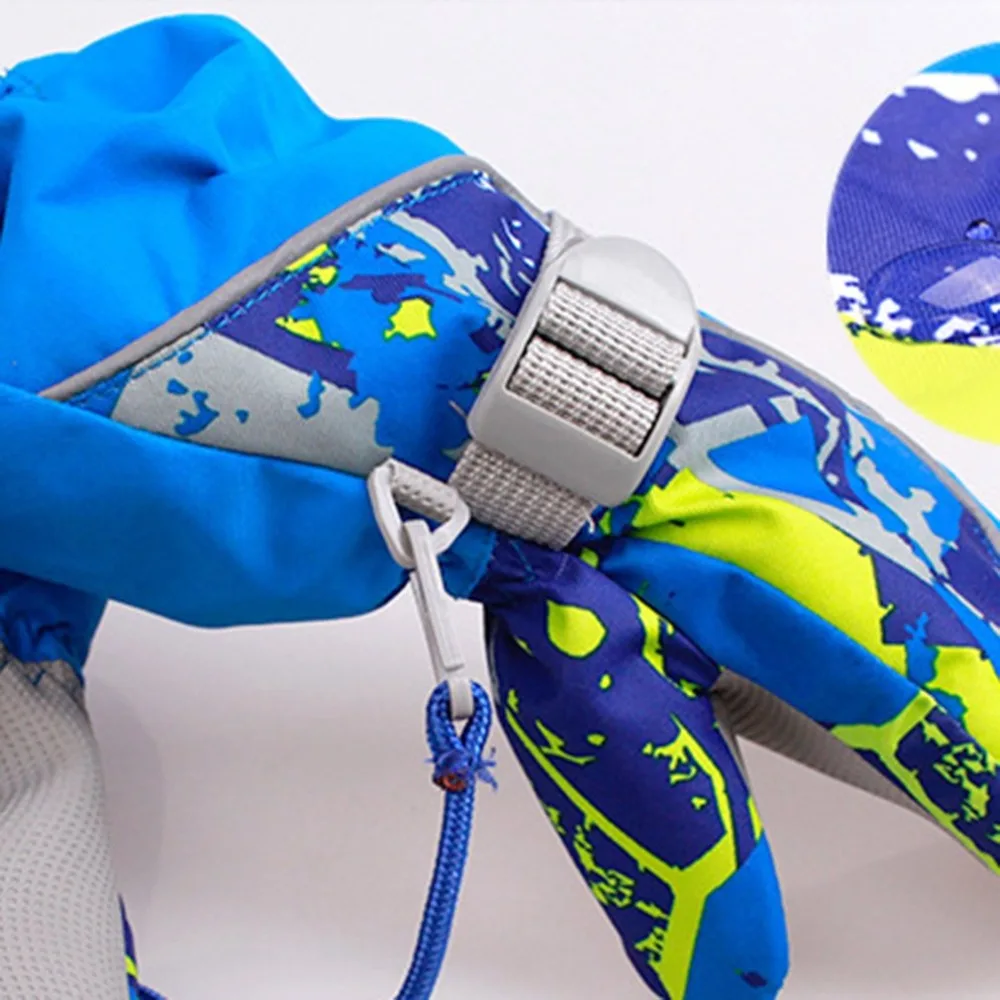 Children Skiing Gloves Waterproof Non-slip Snow Skating Thick Warm Mittens for Winter Sports New 2018 | Спорт и развлечения