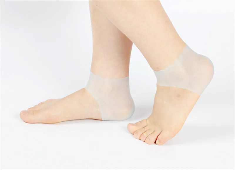 2 pcs/pairs средство по уходу ног носки Увлажняющие гелевые пяточные носки анти-скольжения обслуживание ног от трещин средство для защиты и уходу за кожей, ухаживает за кожей стоп