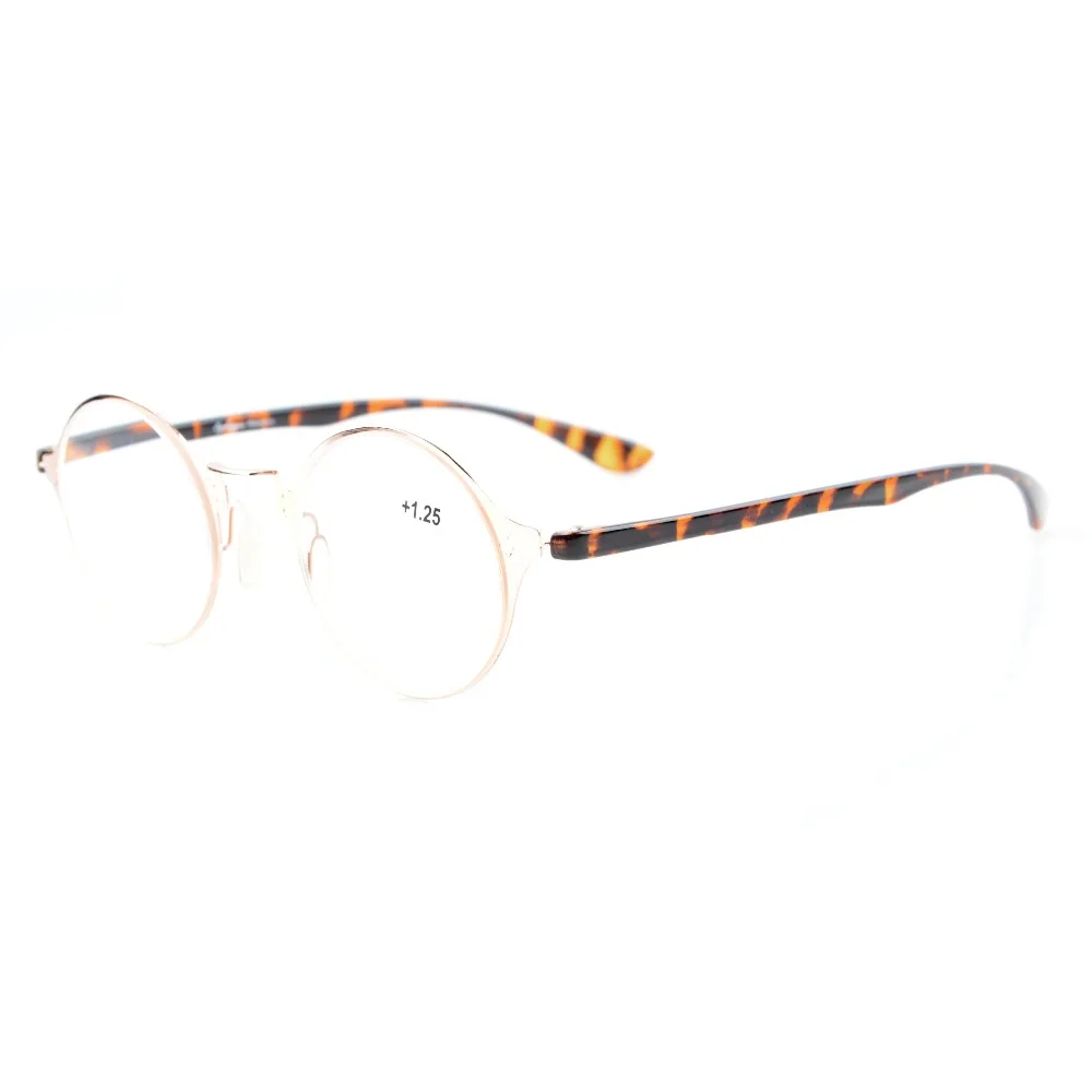 R12618 Eyekepper легкие гибкие круглые очки для чтения уникальные стильные кристально