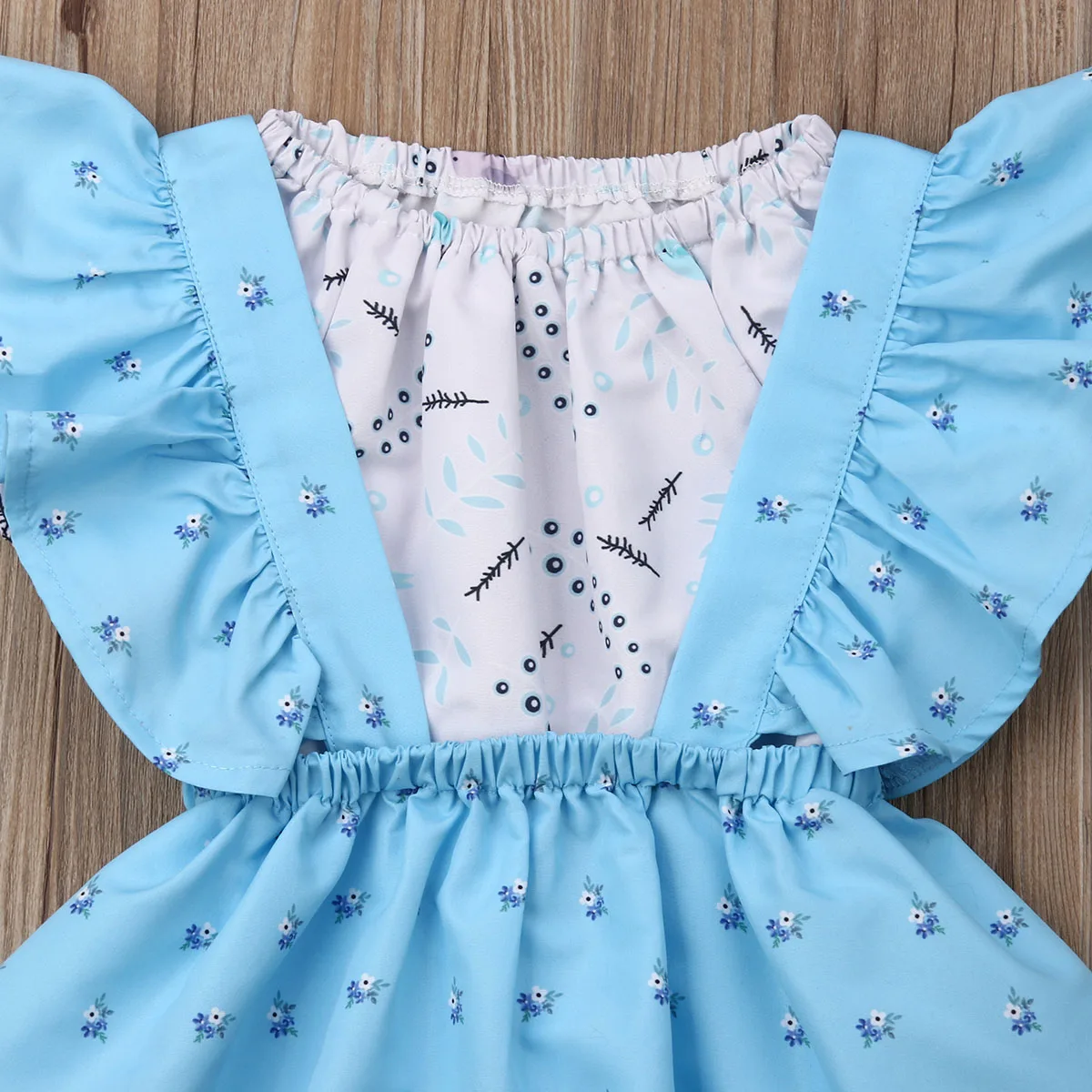 Toddler Kids Baby Girl Outfit Clothes Sets Flowers Print T-shirt Tops+Tutu Bib Dress 2PCS Set | Детская одежда и обувь