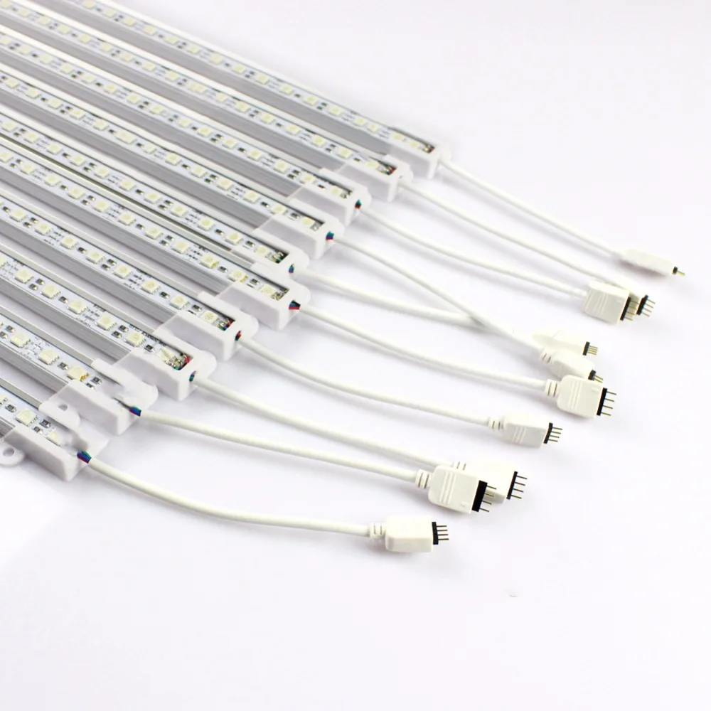 10 шт. SMD 5050 0 5 М RGB Светодиодная панель без водонепроницаемого U алюминиевого