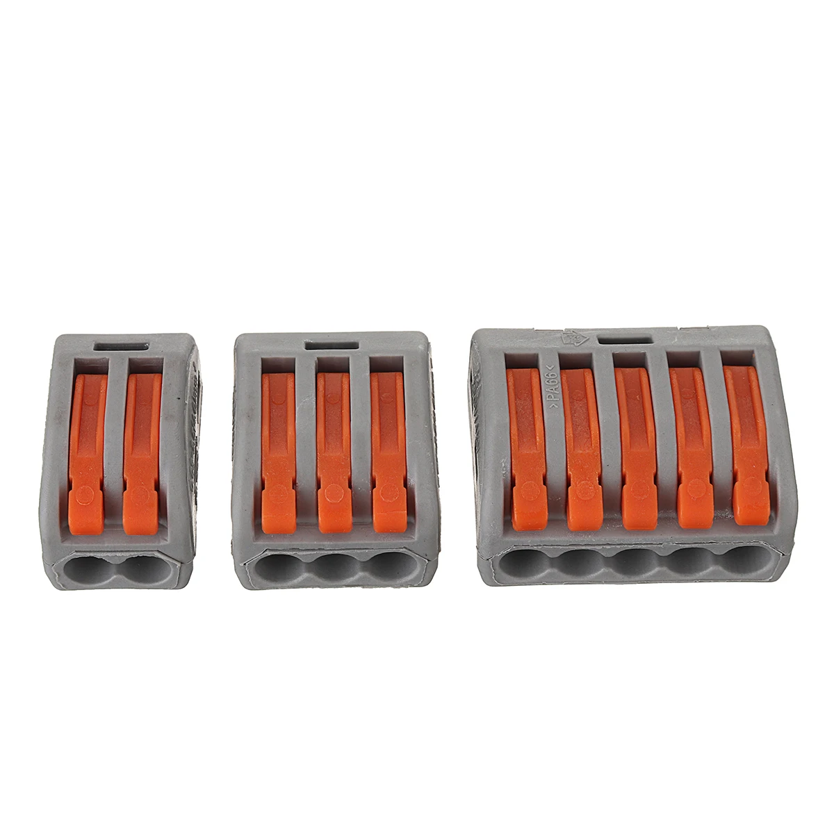 60Pcs 2/3/5 Pin Cage Holes Spring Conductor Terminal Block Electric Cable Wire Universal Fast Connector | Обустройство дома