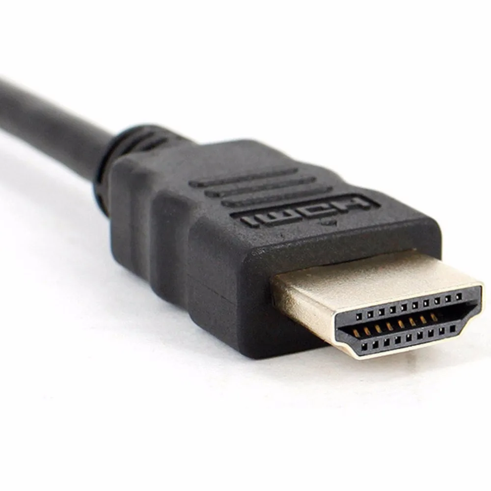 HDMI к VGA адаптер позолоченный папа Женский конвертер ПК ноутбук HDTV проекторы и
