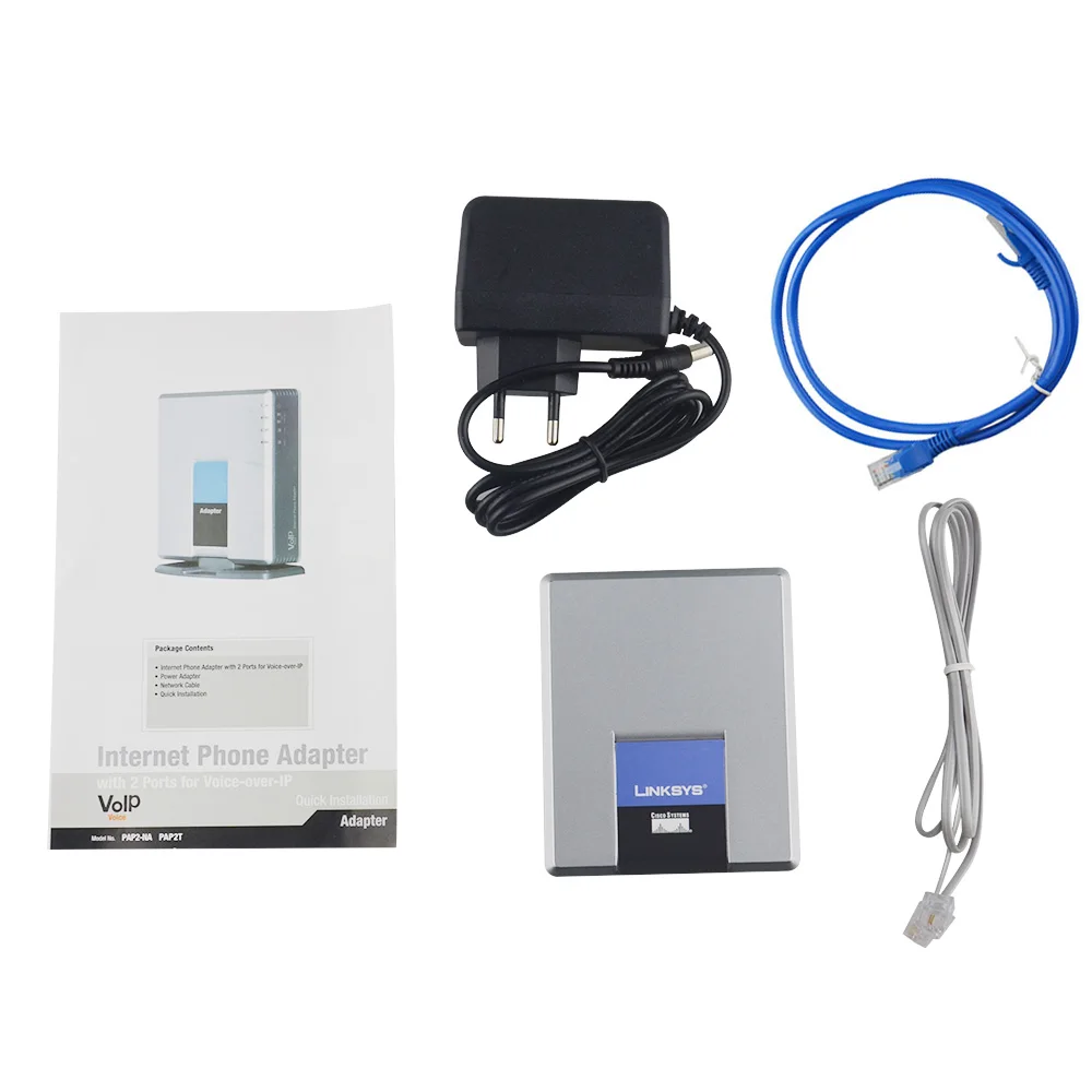 Бесплатная доставка! Разблокированный voip адаптер SPA2002 Linksys с маршрутизатором VoIP