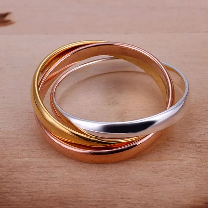 Ювелирные изделия из серебра 925 пробы оптом серебряные модные ювелирные Тройное