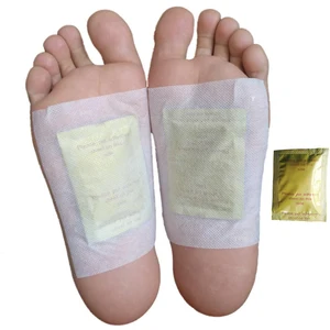 Детокс-подушечки для ног Kinoki, органические травяные очищающие пластыри (100 шт. пластырей и 100 шт. клеев)