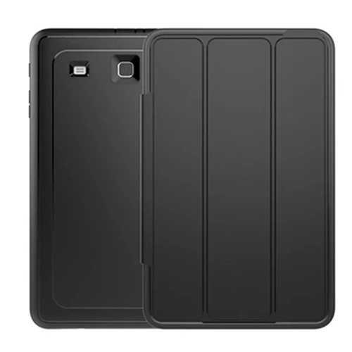 3 в 1 роскошный умный чехол из кожи+ ТПУ+ поликарбоната для samsung Galaxy Tab E 9," SM-T560 T561 противоударный сверхпрочный силиконовый чехол