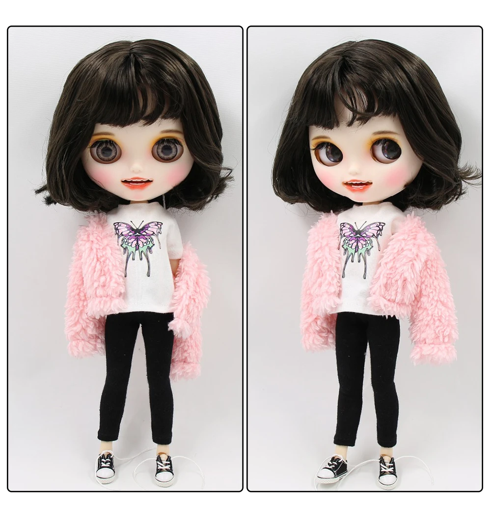 ICY factory шарнирная кукла blyth toy индивидуальные лица 30 см пользовательские куклы белая кожа сустава тела матовое лицо с зубами брови