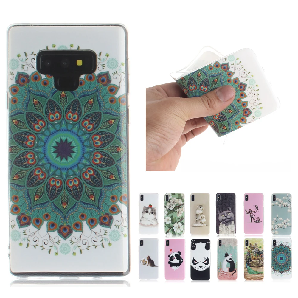 Для samsung Galaxy Note 9 чехол для телефона Coque силиконовые накладки мультфильм милый ТПУ