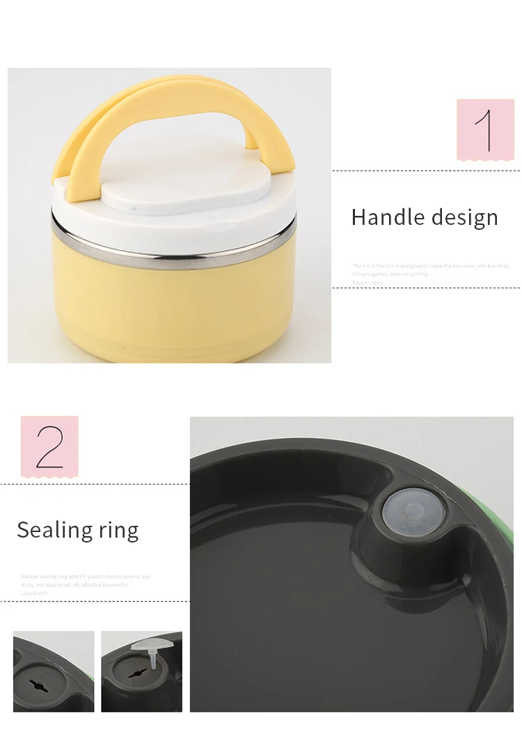 Portable Lunch Box Bento Box Stainless Insulation Lunchbox Kid Food Thermal Container Picnic Leak-Proof Case Snack Box