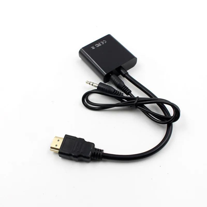 Адаптер конвертер HDMI Male VGA Female с аудиокабелем HD высокоскоростной поддержкой