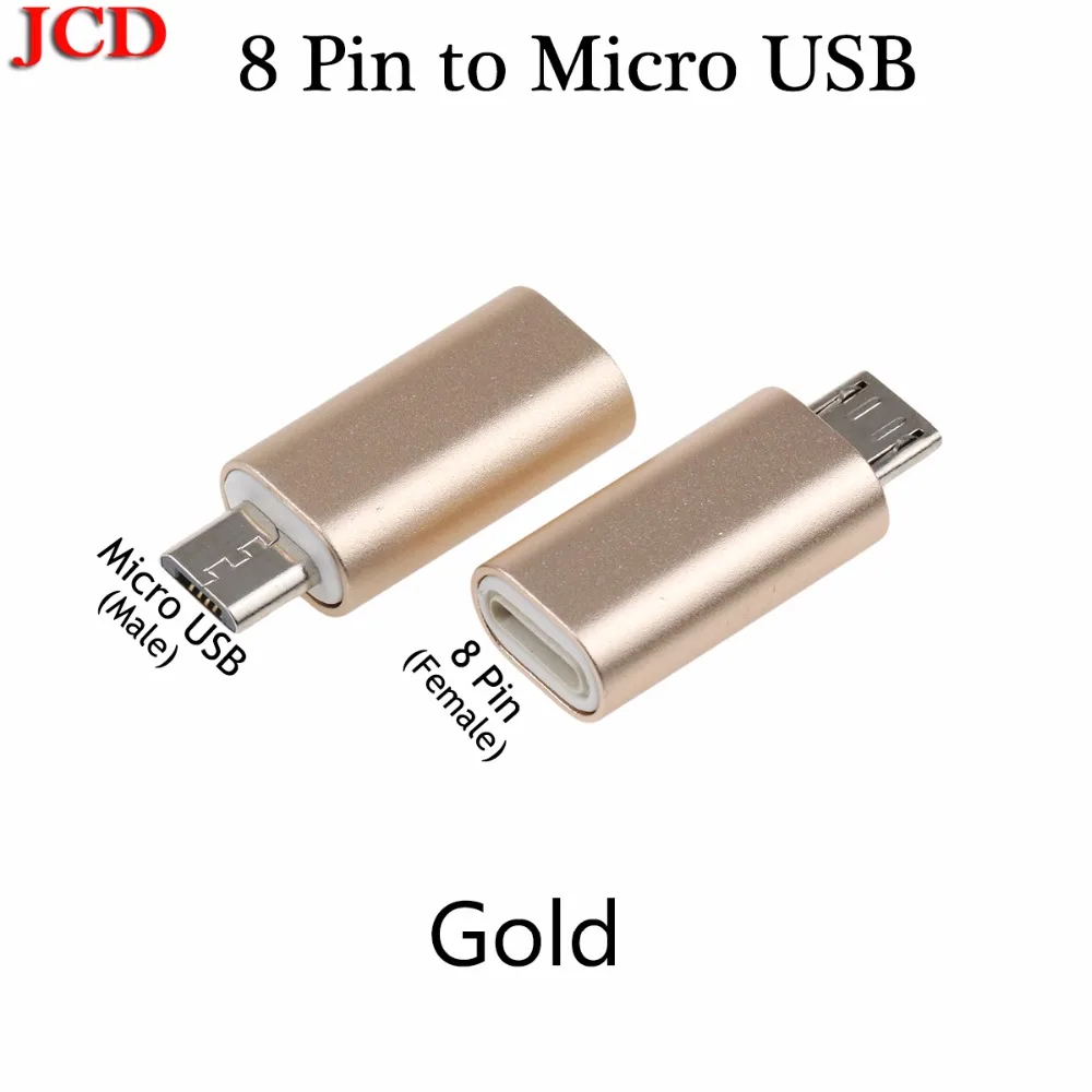 JCD Micro Usb Male To Type-c Micro usb To Type C/ 8 Pin to Micro USB / Type C Adapter Type-C to USB 3.0 OTG  Converter Adapter images - 6