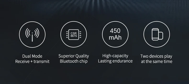 Hagibis Bluetooth 5,0 приемник передатчик 2 в 1 беспроводной aptX HD аудио 3,5 мм AUX/SPDIF/type-C адаптер для ТВ/наушников/автомобиля/ПК