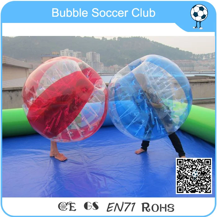 Красный ang синие шарики пузыря бамперные футбольные надувные фабрики|bubble ball|ball