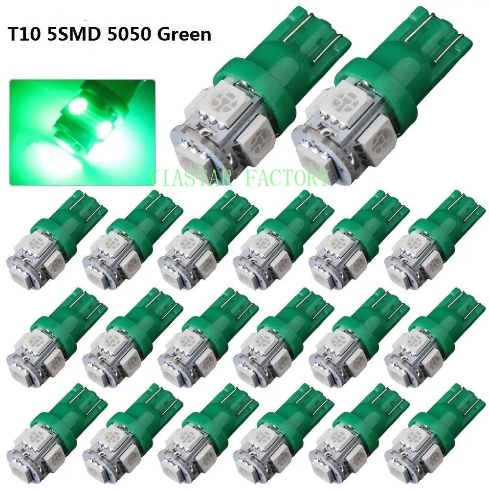 Yiastar 1000 шт./лот автомобиля t10 5led 194 168 192 W5W T10 5smd 5050 супер яркий светодиодный Клин