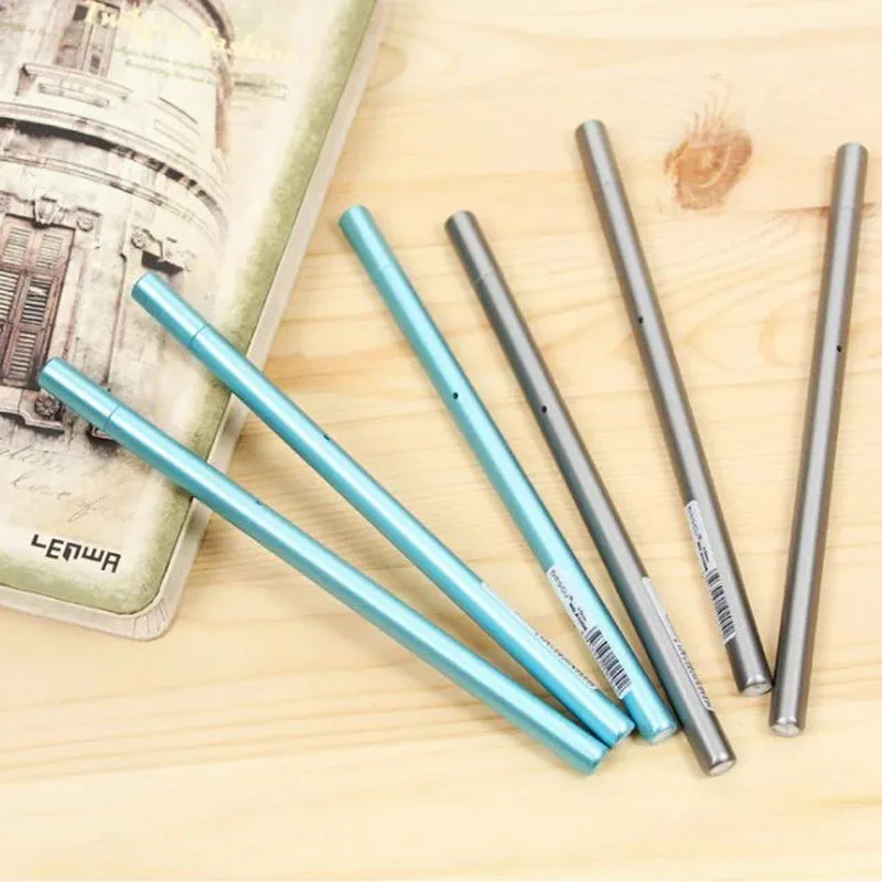 12 шт./лот канцелярские принадлежности металлическая цветная нейтральная ручка