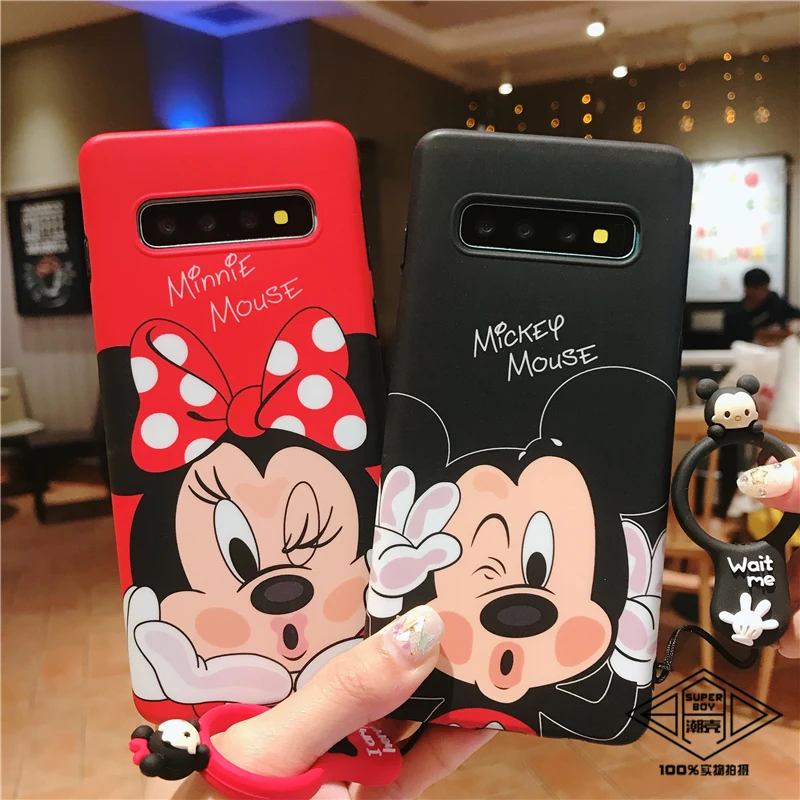 Sam S10 Cartoon Case Daisy Donald Soft back phone cover for Samsung Galaxy S9 plus S8 Note 8 note9 +strap |
