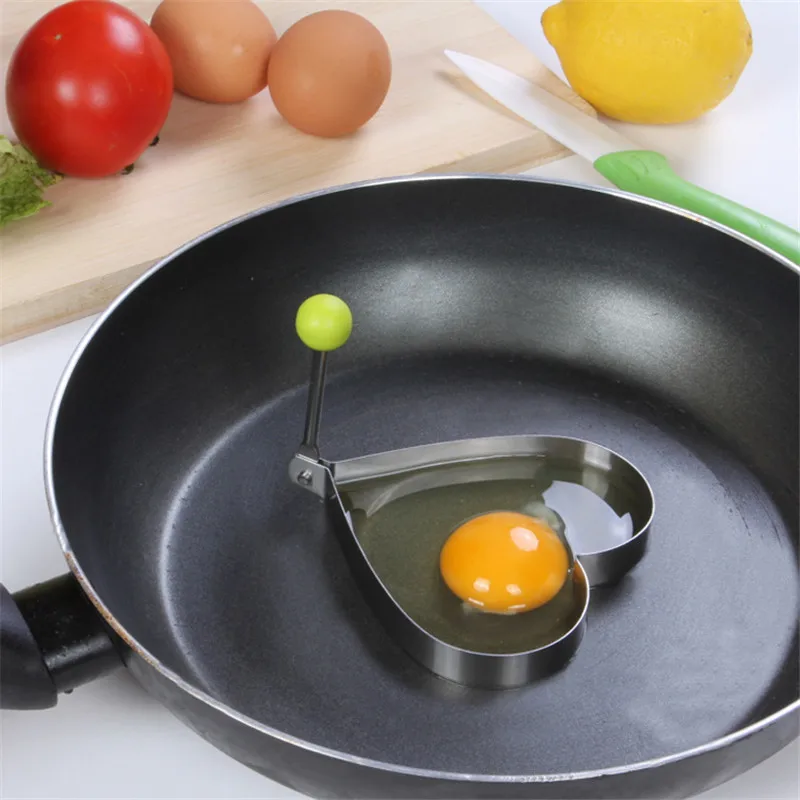 desear 4pcs Stainless Steel Fried Egg Shaper egg Pancake Ring Mould Mold Kitchen Cooking Tools | Дом и сад