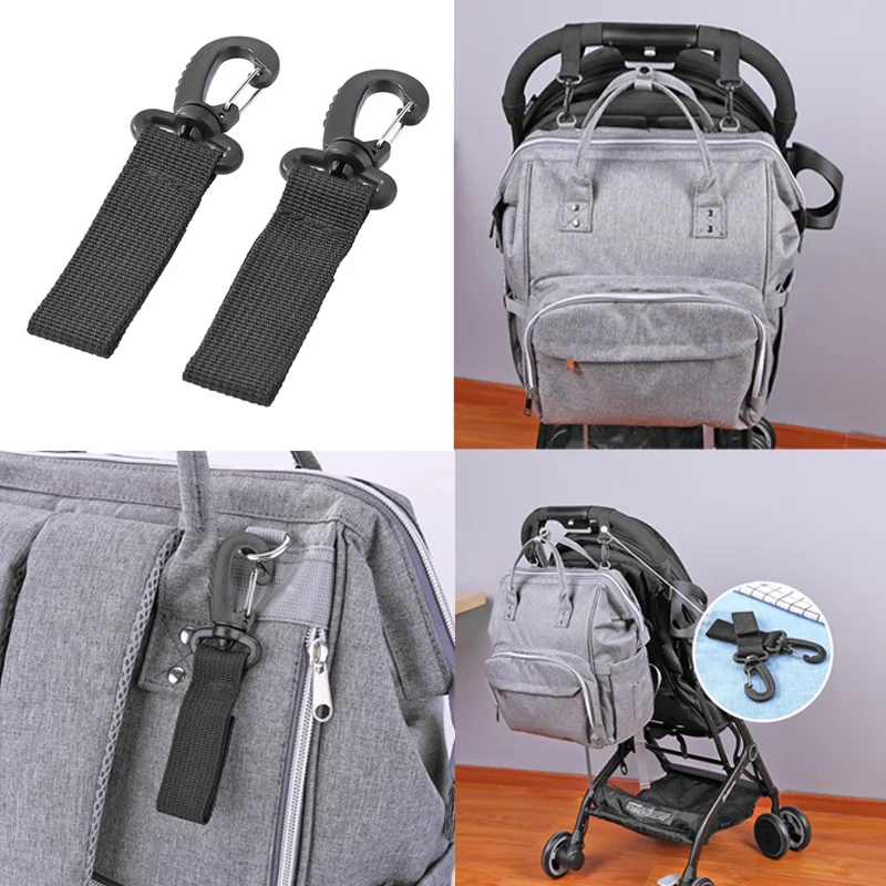 

2pcs/Set Baby Stroller Hooks Stroller Accessories Wheelchair Stroller Pram Carriage Bag Hanger Hook Strollers Shopping Bag Clip