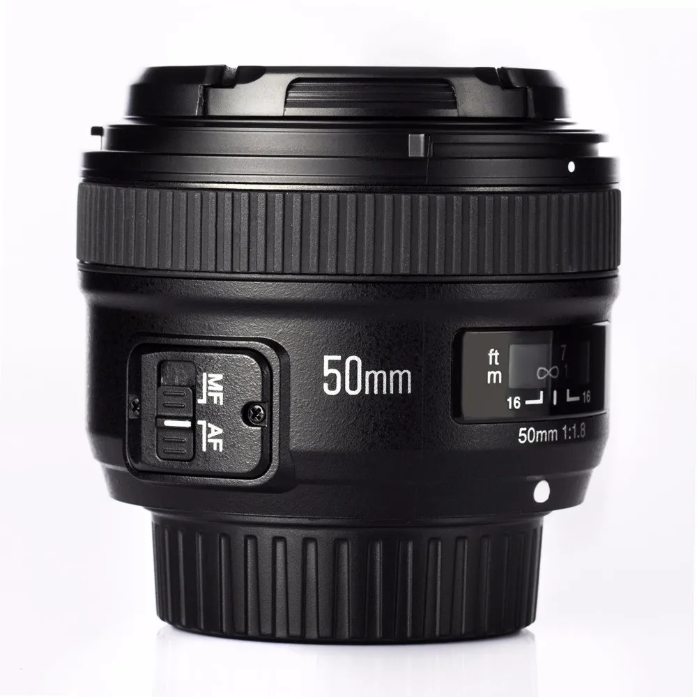 Новинка YONGNUO YN 50 мм f/1 8 AF объектив YN50mm диафрагма Автофокус Большая для камеры Nikon