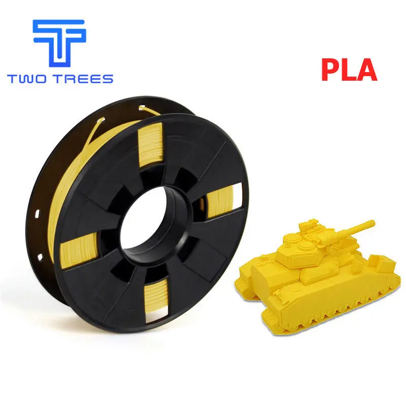 PLA yellow DIY 3d Принтер Нити много цветов опционально PLA/ABS 1,75 для MakerBot RepRap пластиковые резиновые расходные материалы материал 0,2/кг - Цвет: PLA yellow