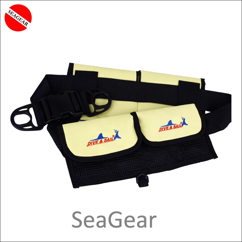 Ремень для дайвинга с аквалангом 4 кармана экономии веса 3 цвета сетчатый ремень