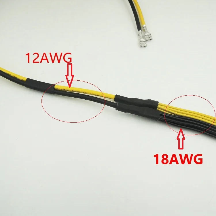 3 * PCI-E 6PIN видеокарта DIY Кабель питания 12AWG + 18AWG серия схем для DELL 2950 1950 PE1470 |