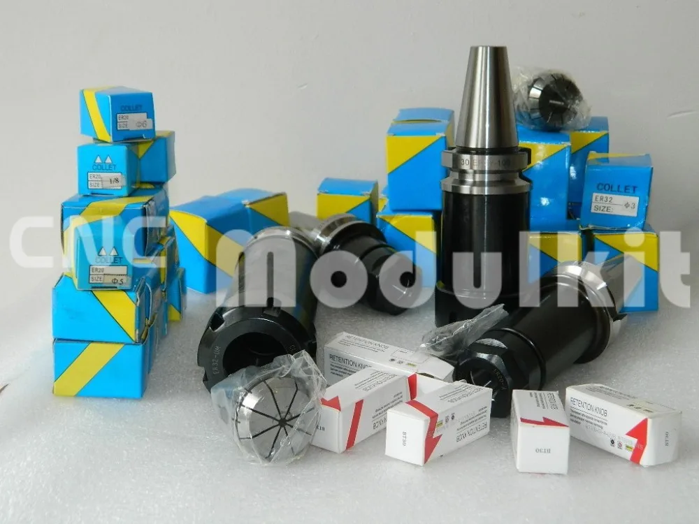 CNC MODULKIT прецизионный держатель инструмента 6 шт. ISO30 ER32 100L набор Чак нарезающий