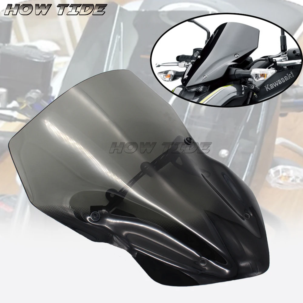 

2017 New high quality For KAWASAKI Z900 Z 900 2017-2018 Motorcycle Accessories Windscreen Windshield