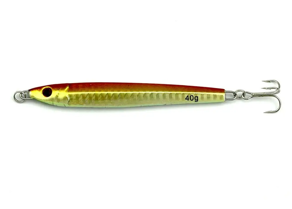 40g HENGJIA, 1 шт., жесткая металлическая свинцовая приманка, 14 г, 21 г, 30 г, 40 г, рыболовные снасти для погружения в море, вибрационные приманки, воблер, рыболовные снасти - Цвет: 40g