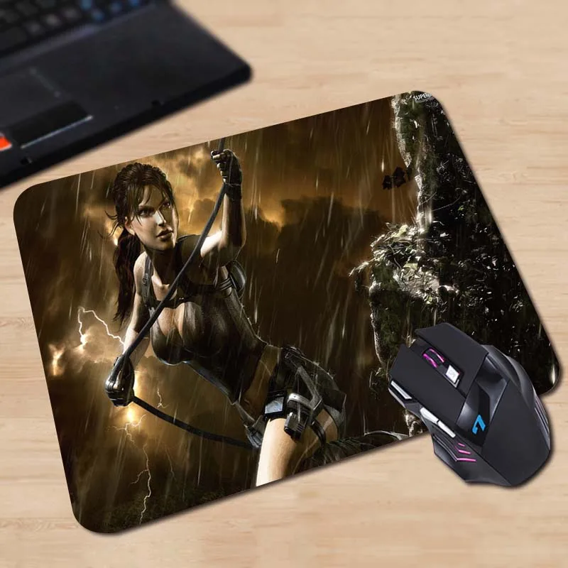 Коврик для мыши Babaite tomb raider underworld с lara croft прямоугольник противоскользящий