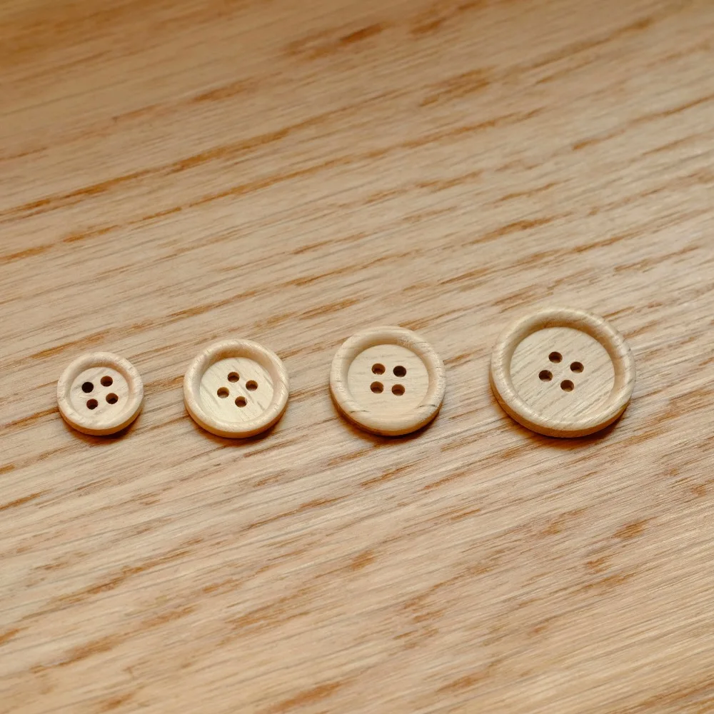 Пуговицы швейные из натурального дерева 30 50 шт. 25 15 мм 8701|sewing buttons|buttons scrapbookingclothing