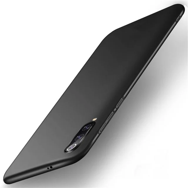 Черный Bakeey чехол для Xiaomi Mi 9 SE задняя крышка ультратонкий 0,6 мм Анти-отпечатков пальцев Матовый ТПУ чехол для телефона Xiaomi Mi 9 SE защитный - Цвет: Черный