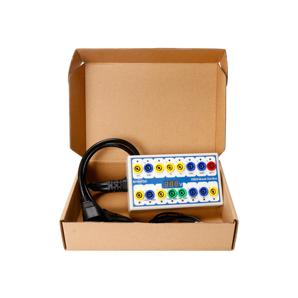 

OBD2 Professional Auto Car OBD 2 Break Out Box OBD2 Breakout Box OBD OBDII Protocol Detector Diagnostic Connector Detector