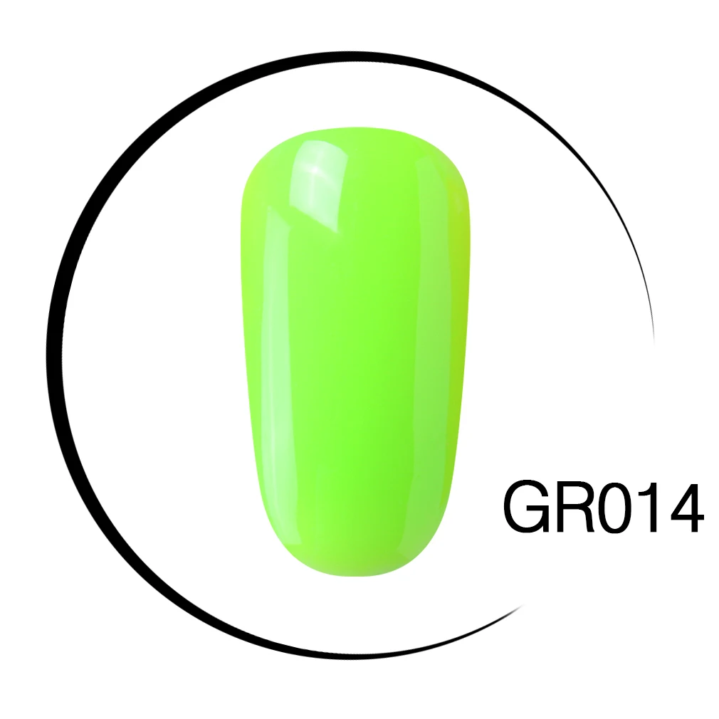 GR014 Elite99 Гель-лак для ногтей высокого качества для маникюра, салонов, 10 мл, зеленый цвет, отмачиваемый органический УФ-светодиодный Гель-лак для ногтей - Цвет: GR014