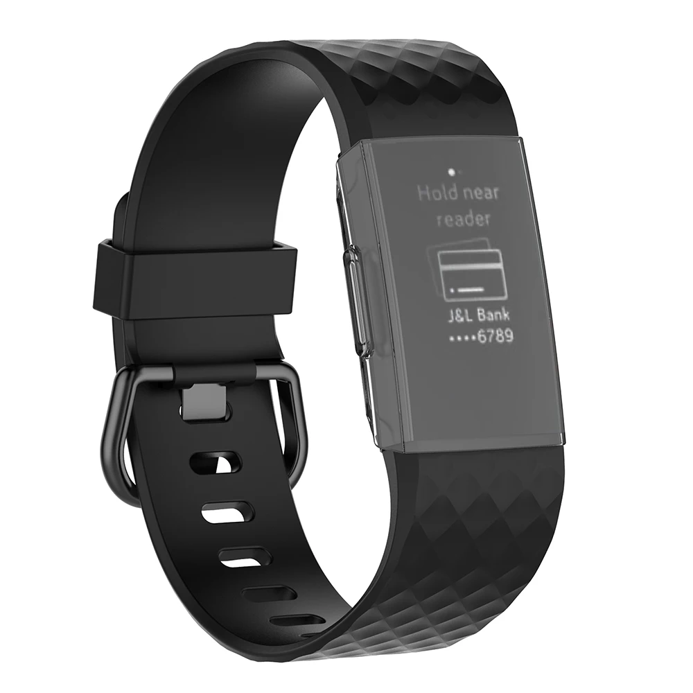 Мягкий прозрачный защитный чехол из ТПУ с защитой от царапин для Fitbit Charge 3 смарт