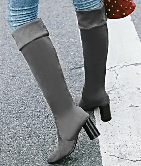 Zapatos Mujer Chaussure Femme Женская обувь Женские туфли лодочки Зимние женские ботильоны на