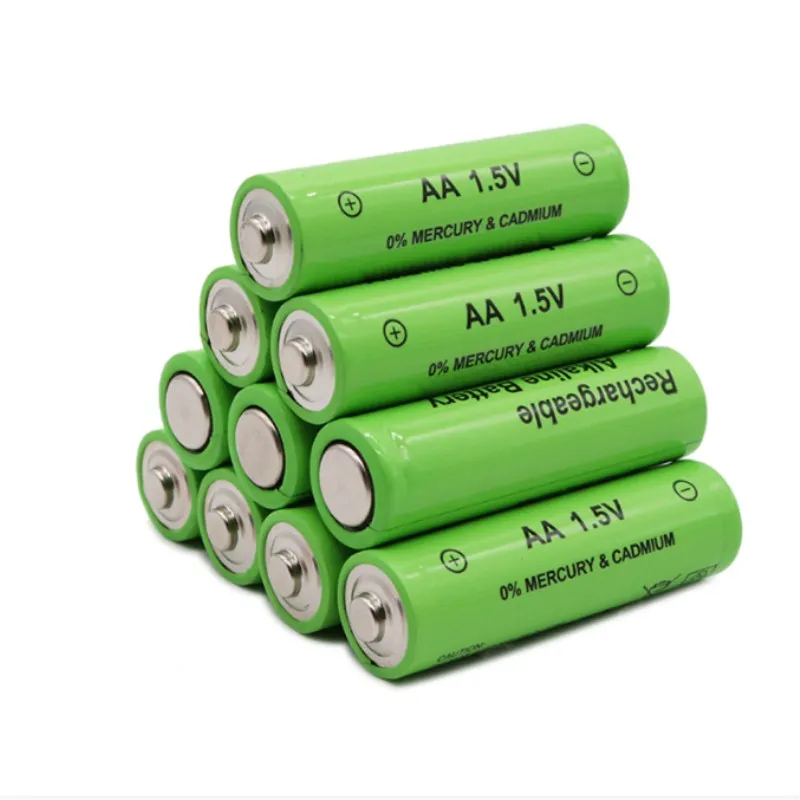 Новый бренд AA перезаряжаемый аккумулятор 4000 мА/ч 1 5 V Щелочная аккумуляторная