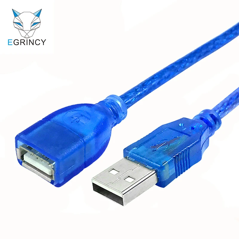 EGRINCY USB удлинитель USB 2,0 адаптер «Папа-мама» быстрая скорость шнур для ПК клавиатура принтер камера мышь игровой контроллер