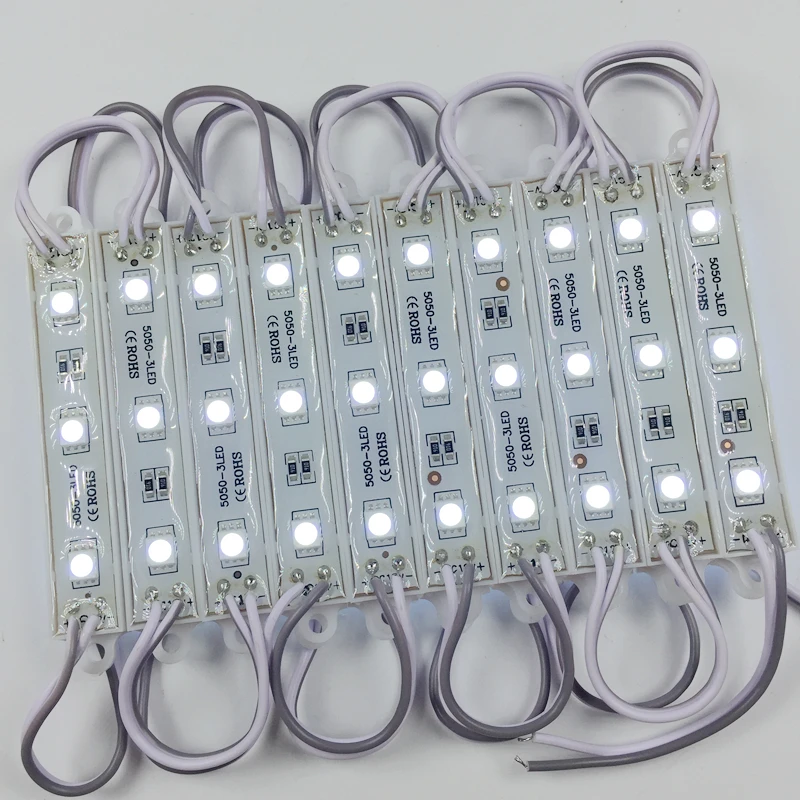 Светодиодный модуль IP65 SMD 5050 водонепроницаемый светодиодный подсветки для