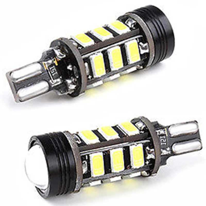 

JX-LCLYL 2pcs T15 W16W 5630 COB 15LED Canbus Width Backup Reverse Light Bulb White