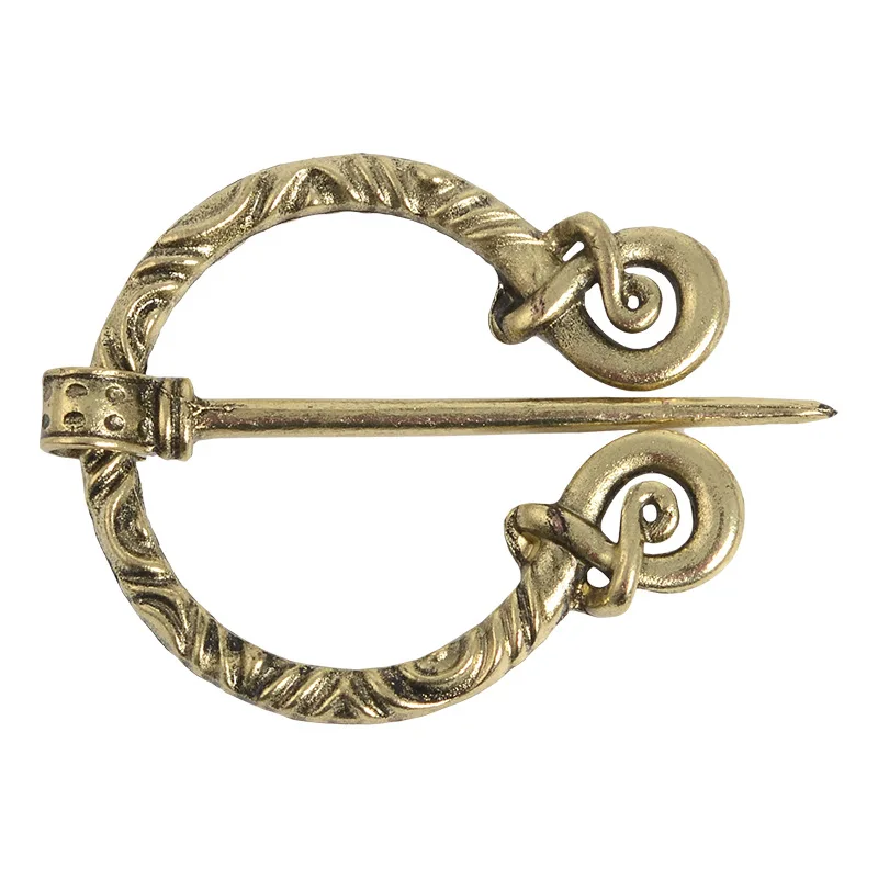 Style4-Brass Ретро брошь викинга коллекция твист завязанный фибула плащ булавка пенаннулярный плащ булавка для шали булавка стиль викингов коллекция булавок - Окраска металла: Style4-Brass