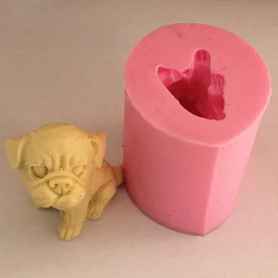 Маленький пес Шарпей fondant(сахарная) силиконовая форма для шоколада пресс-форм